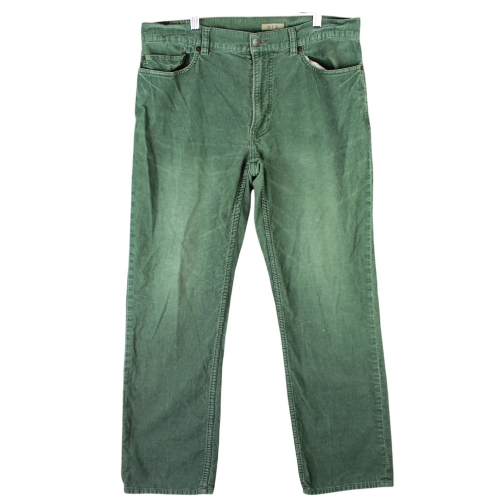 Polo Ralph Lauren Men's Corduroy Pants Green 34x30 Slim Preppy Chino